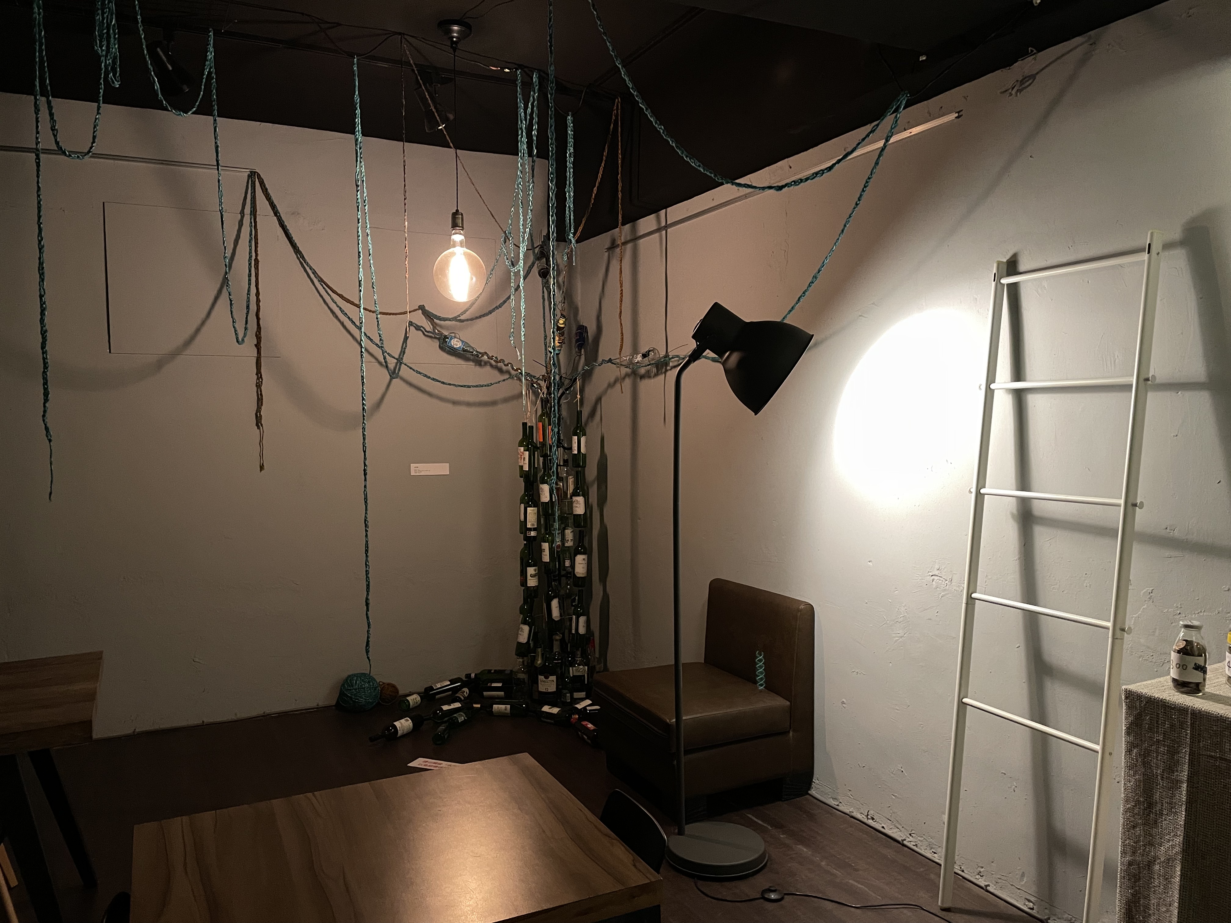 永生樹於展覽空間角落